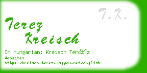 terez kreisch business card